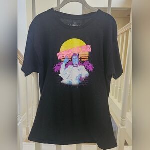 Ripple Junction Black Tee with Retro Scarface Graphic